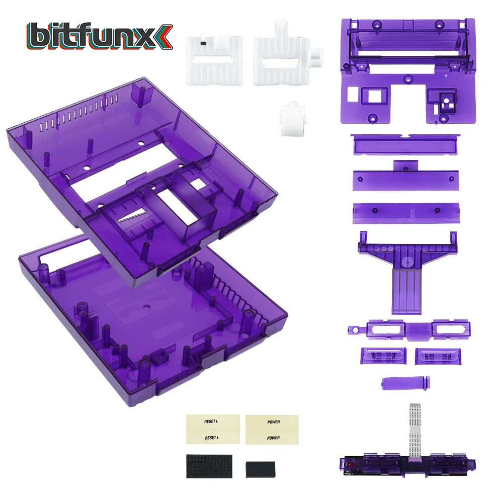 Bitfunx SNES Ersatzschale, transparente Hülle für Nintendo – Bild 6