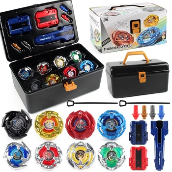Bey X Spinning Toy Kit Gyro Metal Battle Tops mit Werfern Organisieren Box Set Geschenk