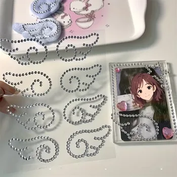 3D Acryl DIY Dekor Engelsflügel Kristall Aufkleber Selbstklebende Juwel Handwerk Fisch Kuchen Funkelnde Strass