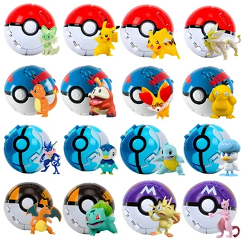 Pokeball Pokemon Figur Elf Ball Anime Figur Cartoons Pikachu Charizard Tasche Monster Pet Anime Action Modell