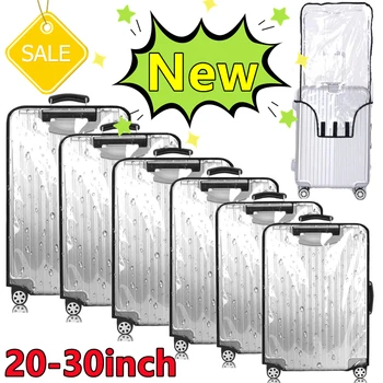 20-30 zoll Gepäck Abdeckung Transparent Schutz Wasserdicht Verdickt Koffer Abdeckung PVC Roll Abdeckung