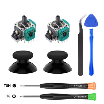 Ersatz-Joystick für Xbox One Xbox Series S/X Controller, 3D-Analog-Thumbsticks, Reparaturteile-Set, T6, T8