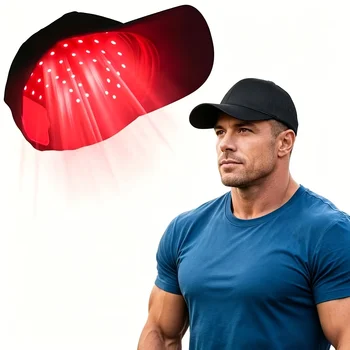 Heimgebrauch, Multi-LED-Lichteffekt-Kappe, Tägliches Kopfpflegegerät, Wiederaufladbar, Tragbares