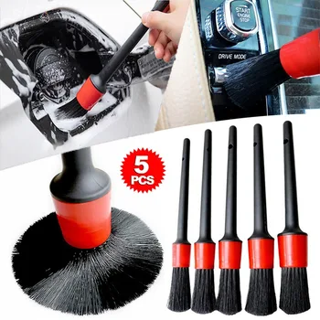 Auto Reinigung Pinsel Kit Auto Detail Pinsel Staub Pinsel Für Auto Innen Detaillierung Pinsel Set (5 Stück)