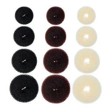 S M L Schwarz/Braun/Elfenbein Magie Haar Brötchen Maker Donut Bagel Für Haar Werkzeuge haarnadel Haar Zubehör
