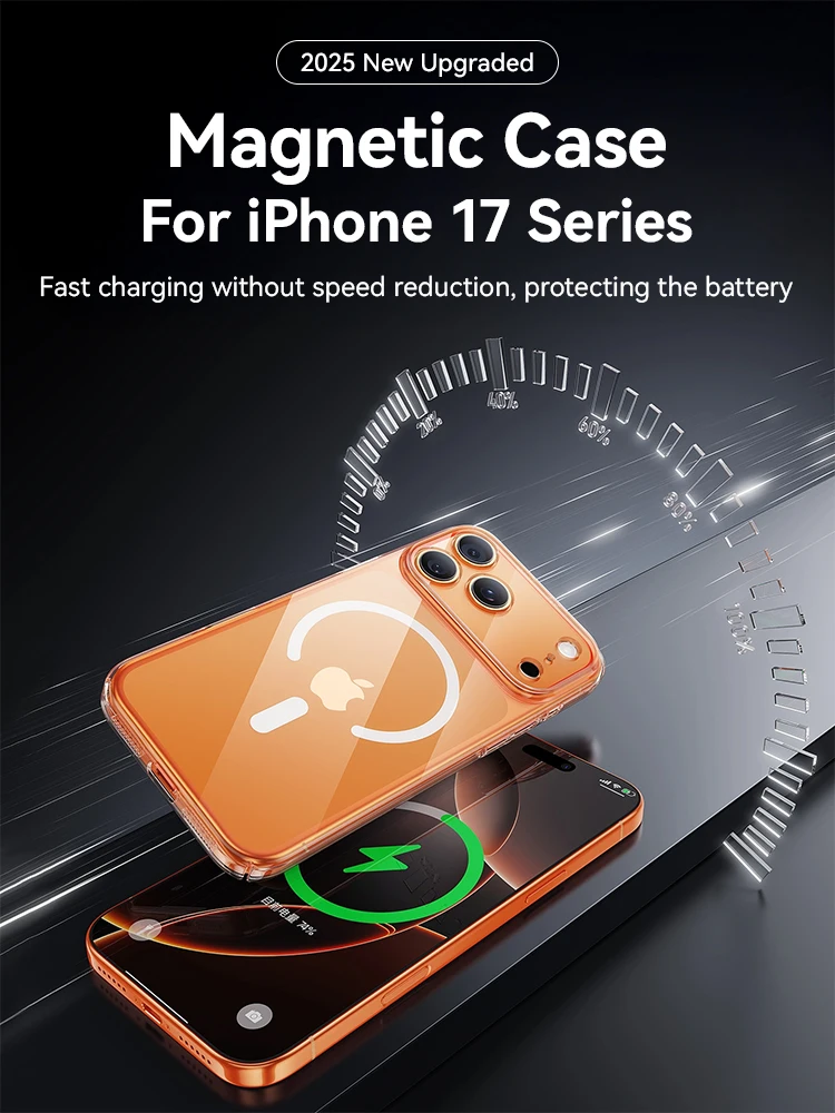 Joyroom Magnetische Hülle für iPhone 17 16 Pro Max, Anti-Gelb – Bild 2