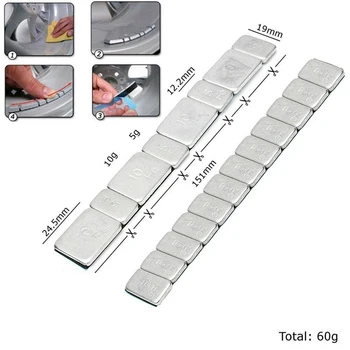 60g Auto Rad Balancer Auto Reifen Bar Reifen Motorrad Werkzeuge Balancer Für Autos Motoren Rad Balance Block