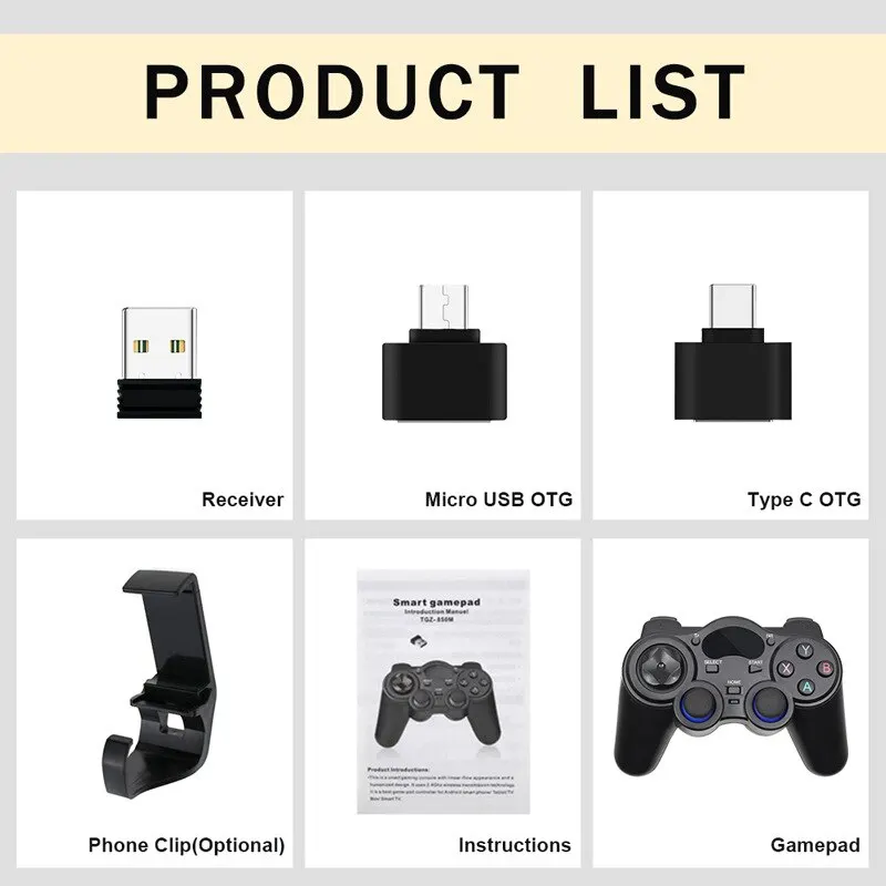2,4g controller gamepad drahtlose joystick mit otg konverter – Bild 6