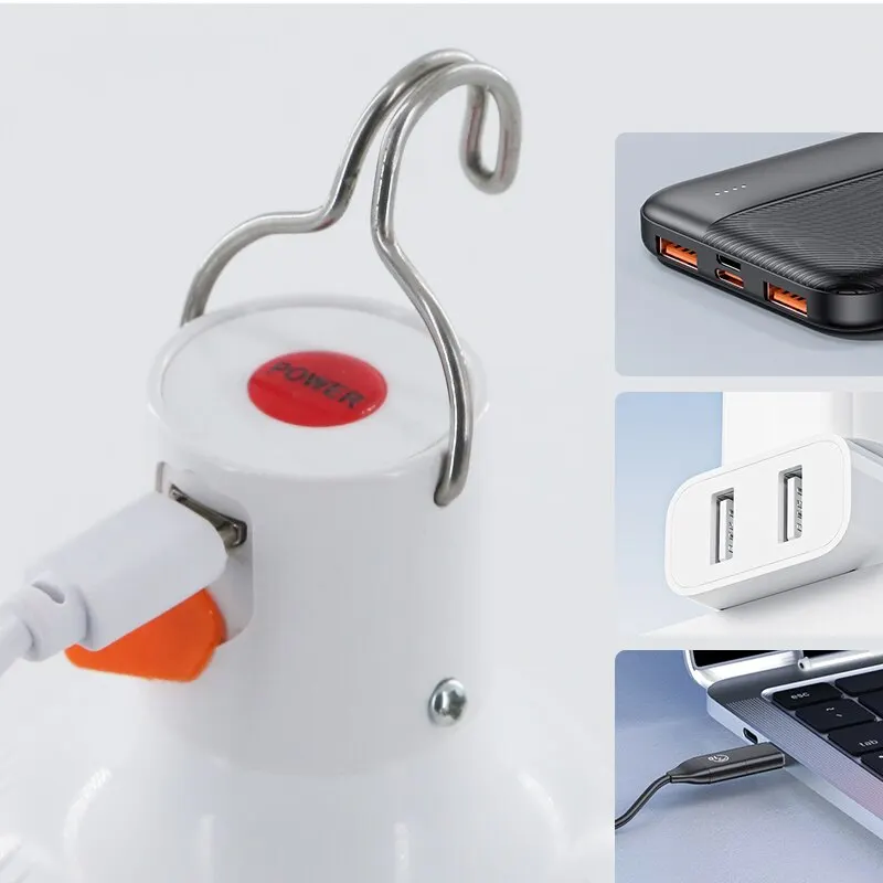 Outdoor-LED-Birne, USB wiederaufladbar, mobile Lampe – Bild 5