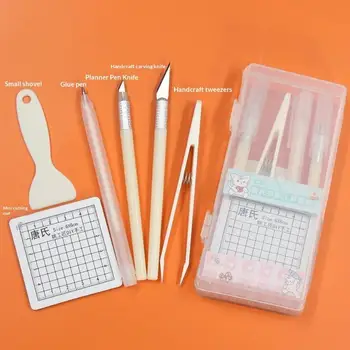 DIY-Kunsthandwerk-Werkzeugset mit Schneidematte & Modellierwerkzeugen, Multifunktionales Kreativset