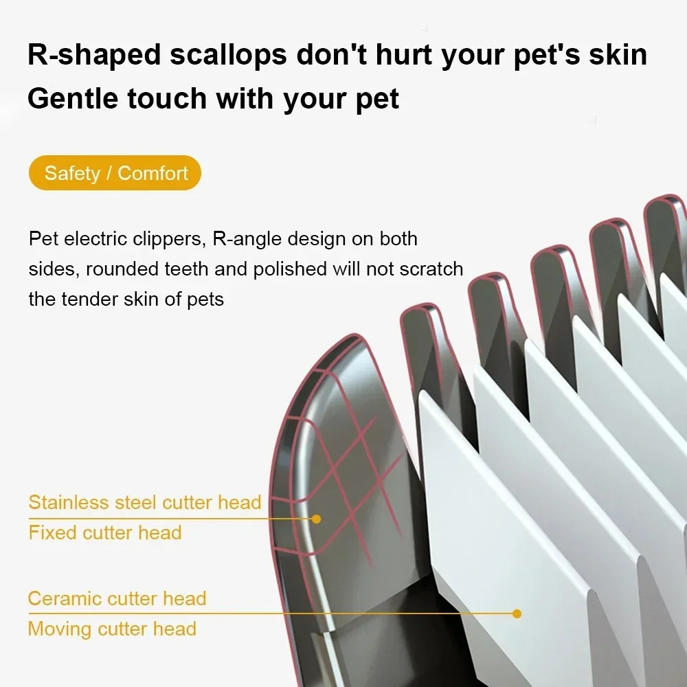 Hund Professionelle Haarschneidemaschine Elektrische Pflege – Bild 4