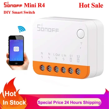 Sonoff Mini R4 Extreme WLAN Smart Switch mit Relais Ein/Aus DIY Schaltmodul eWelink APP-Steuerung Kompatibel