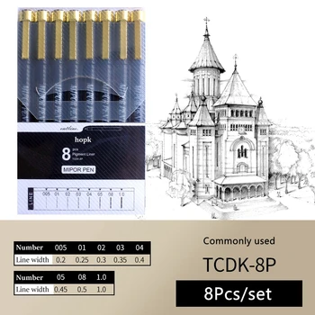 Schwarzer Micro Fine Point Pen Fineliner-Tintenstifte Präzisions-Multiliner-Stifte zum Zeichnen, Skizzieren