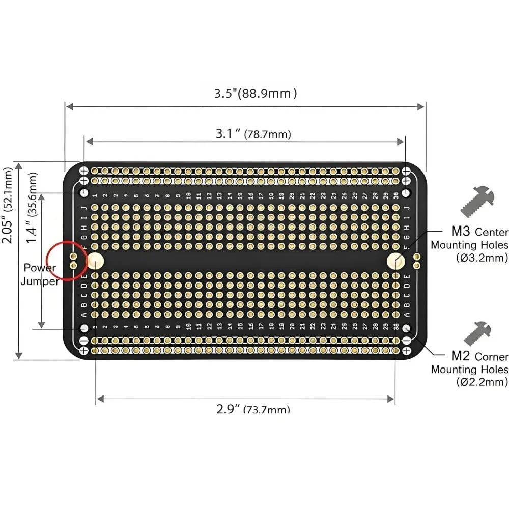 Standard-Permanent-Breadboard, Lötplatine – Bild 5
