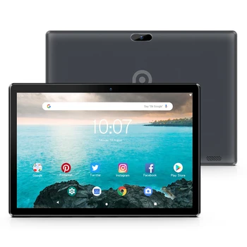 PRITOM 10-Zoll-Tablet-PC mit SIM-Steckplatz, Android 13, 64 GB, Quad-Core-Touchscreen, WiFi, GPS, unterstützt