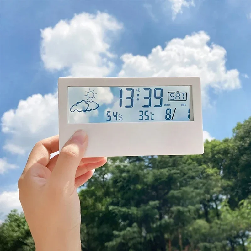 Elektronische Uhr Temperatur Luftfeuchtigkeit Meter – Bild 5