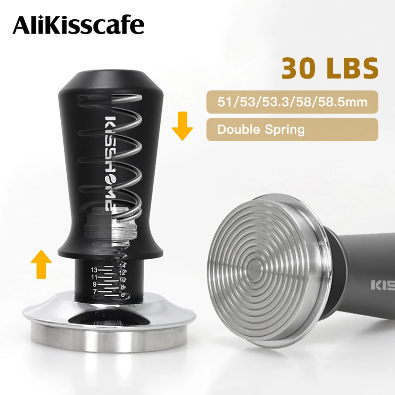 Kaffee Tamper 30lb Konstantdruck Kalibrierte Doppelfeder 51mm