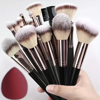 Professionelles 3/20-teiliges Make-up-Pinsel-Set, weiche, flauschige Pinsel für Lidschatten, Foundation