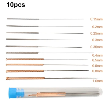 3D-Druckerdüsen-Reinigungsset 0,150,2 0,25 0,3 0,35 0,4 0,5 0,6 0,81,0 mm Düsenreinigungsnadel (10 Stück)