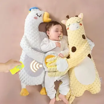 Baby-Schlafkissen für Neugeborene, Klopfpuppe mit beruhigender Handfläche, Fernbedienung, elektrisches