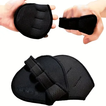 1 Paar Halbfinger-Fitnesshandschuhe | Palm Hantel Grips Pads für Gewichtheben im Fitnessstudio