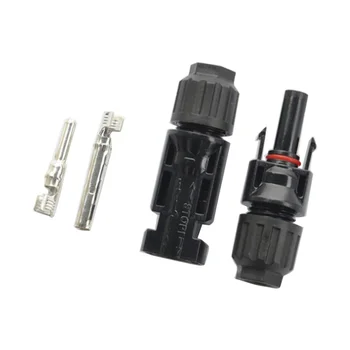 Paar Solarstecker, Solarstecker, Kabelanschlüsse, männlich, weiblich, für Solarmodule und Photovoltaikanlagen