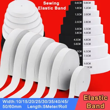 1/5 Meter Nähen elastisches Band Stretch hohe Elastizität stricken elastische Schnur Spule