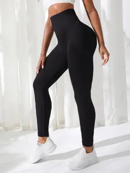 Frauen Hosen Gym Yoga Nahtlose Sport Kleidung Dehnbare Hohe Taille Athletische Übung Fitness Leggings