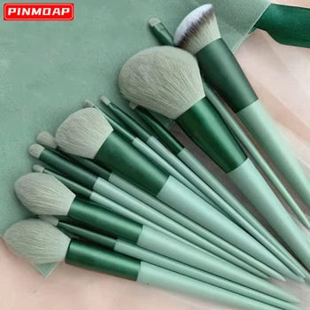 Make-up-Pinsel-Set, Aufbewahrungstasche, Make-up-Set, Lidschattenpinsel, weicher Make-up-Pinsel (13 Stück)