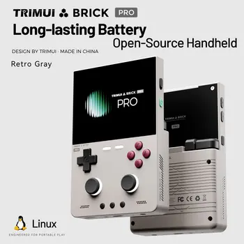 TRIMUI BRICK PRO Retro Handheld-Spielkonsole Tragbarer Videoplayer Linux-System Open Source 3,95 Zoll
