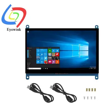 7 Zoll 1024 x 600 Raspberry Pi Display für 4 3B+ 3B Windows Touchscreen 7 Zoll Mini HDMI Monitor