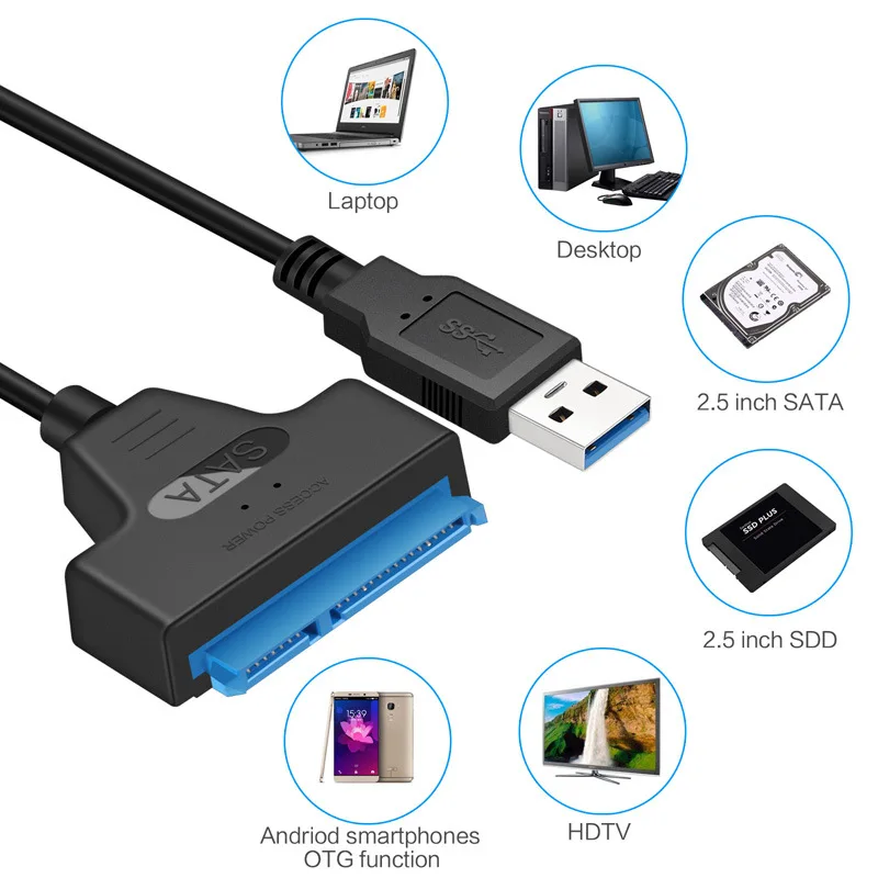 SATA auf USB 3.0 Kabel für 2,5-Zoll-SSD und HDD – Bild 6