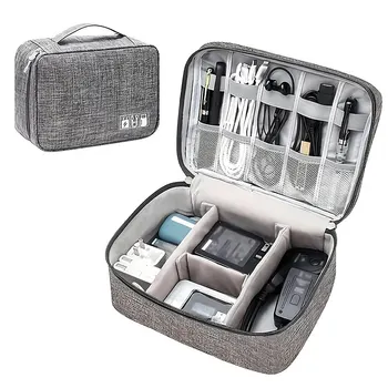 Kabel-Aufbewahrungstasche, wasserdicht, digital, elektronisch, Organizer, tragbar, USB, Datenleitung