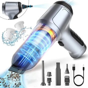 Auto Staubsauger Drahtlose Tragbare Staubsauger 95000PA Starke Saug Handheld Mini Reiniger High Power Gebläse