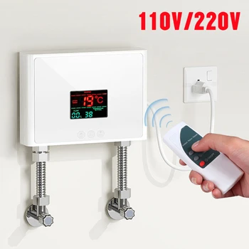 110 V/220 V Durchlauferhitzer, 3000 W/5500 W, wandmontierte elektrische Heizungen für Badezimmer, Warmwasser