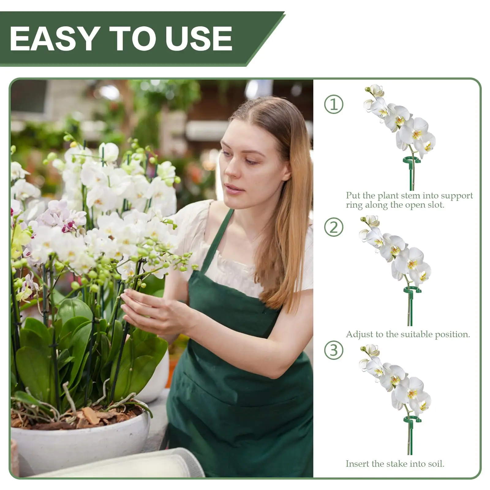 5/10PCS Anlage Unterstützt Stehen Schmetterlinge Orchidee – Bild 5