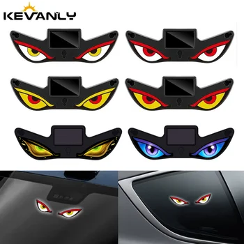 Coole DEMON EYE Ambientebeleuchtung Solarbetriebene Atmungsaktive Neonlichter Auto-Dekoration