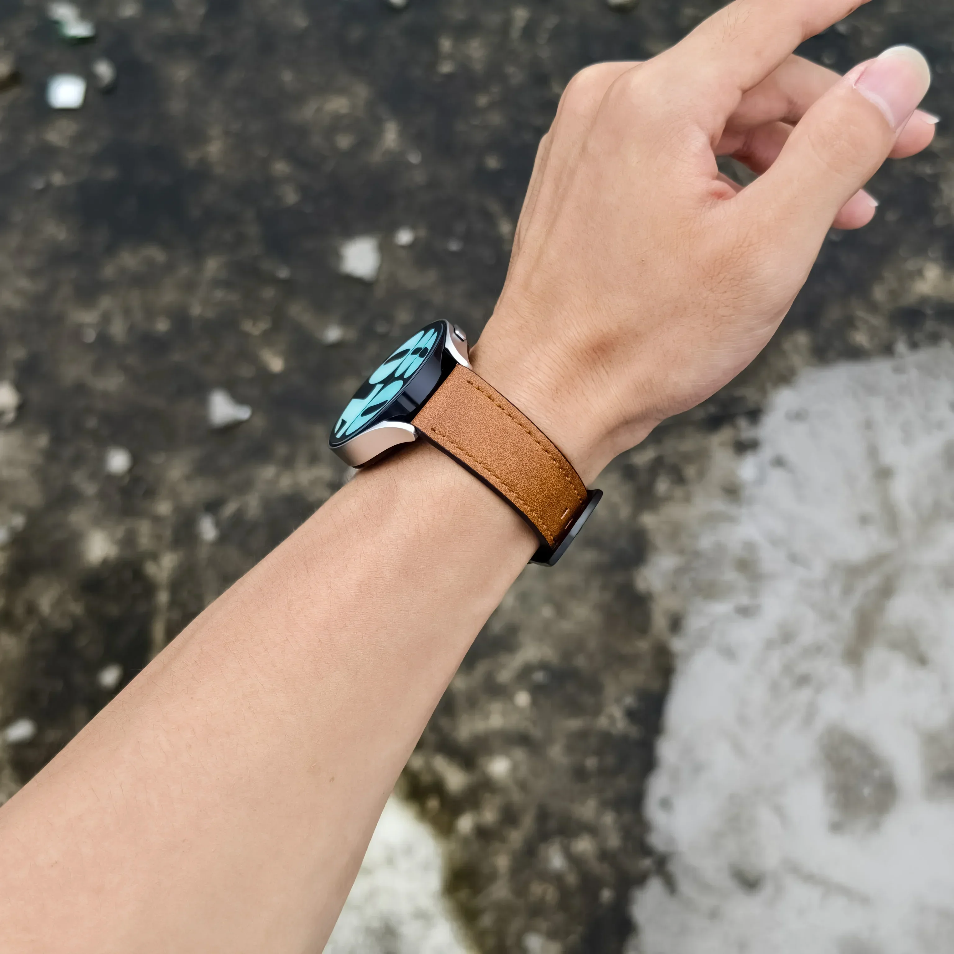 20 mm 22 mm Lederarmband für Samsung Galaxy Watch 6 5 4 40 mm – Bild 3