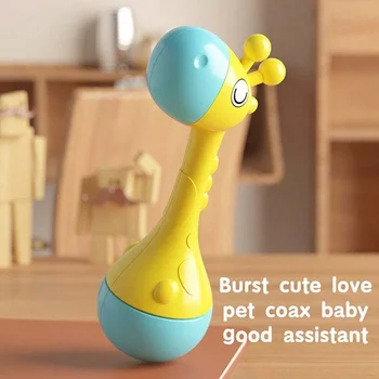 Rassel aus der ersten Hand des Babys, Lernspielzeug für Babys, Geschenk für Babys, Handrassel aus Kunststoff
