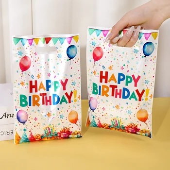 Geburtstags-Geschenktüten mit Luftballons, Handtaschen für Geburtstagsfeiern, Dekorationen für Erwachsene