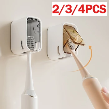 Zahnbürste Halter Wand-montiert Punch-freies Zahnbürste Rack Staubdicht Bad Elektrische Zahnbürste Organizer
