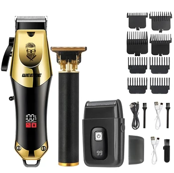 Schnurlose elektrische Haarschneidemaschine Vintage Haarschneidemaschine Tragbarer Rasierer Friseur USB