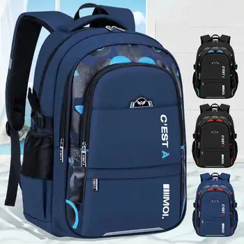 Wasserdichter Schulrucksack für Kinder, Lässiger Grundschulranzen Büchertasche für Jungen Täglicher