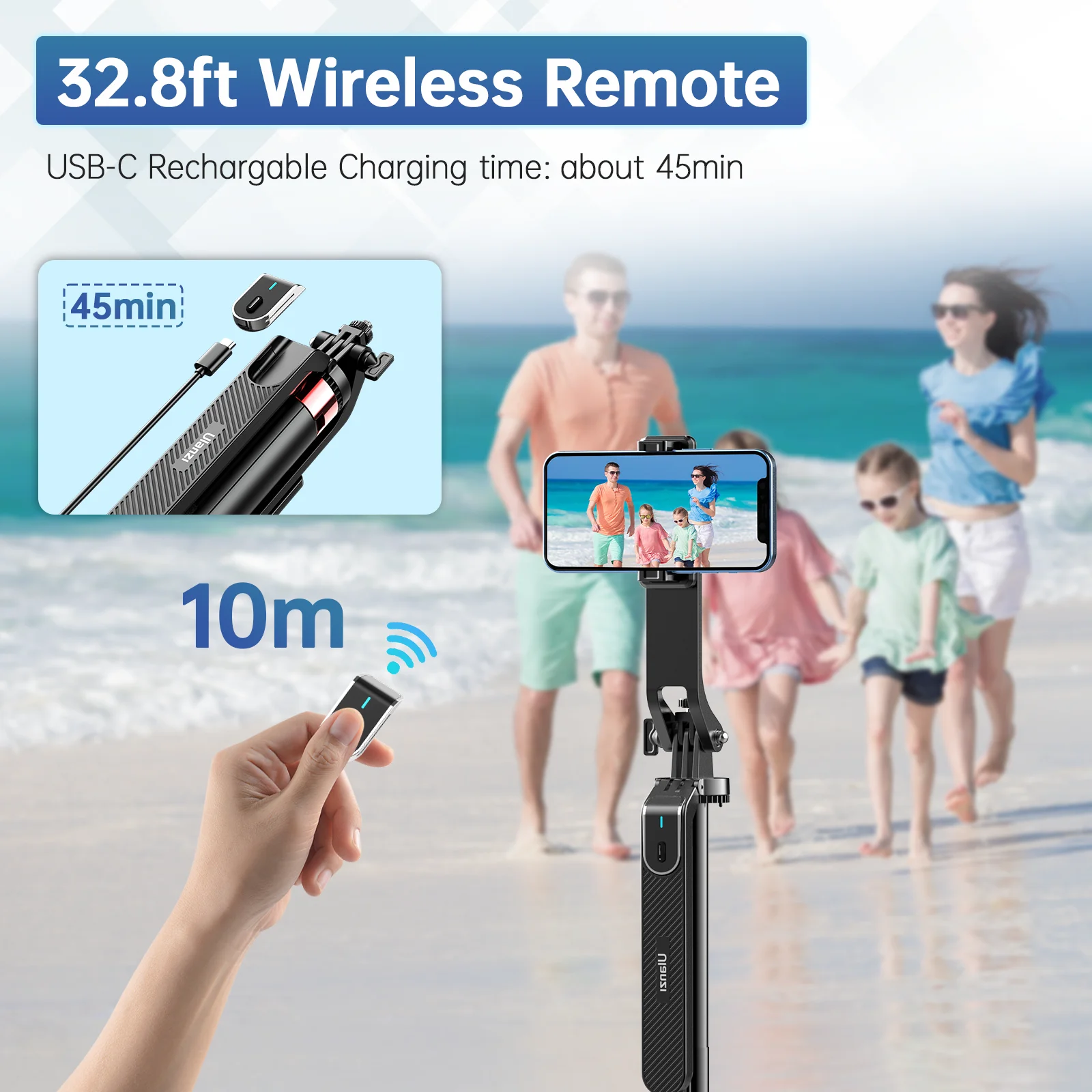 Ulanzi MA09 1,8 m Selfie-Stick-Stativ für iPhone 16 15 – Bild 6