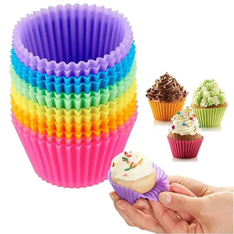 12 Stücke Silikon Tasse Kuchen Werkzeug Backformen Backform