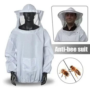 Leichte Schutzjacke für Imker mit Schleier, Imkerhut und Ärmeln, Imkeranzug, Imkerei-Ausrüstung