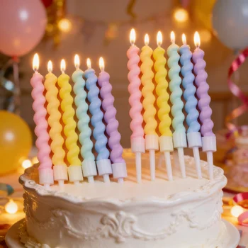 Cakelove Bunte Geburtstagskerzen Mit Ständer Stern Herz Kuchen Kerze Baby Kinder Geburtstag Party Supplies