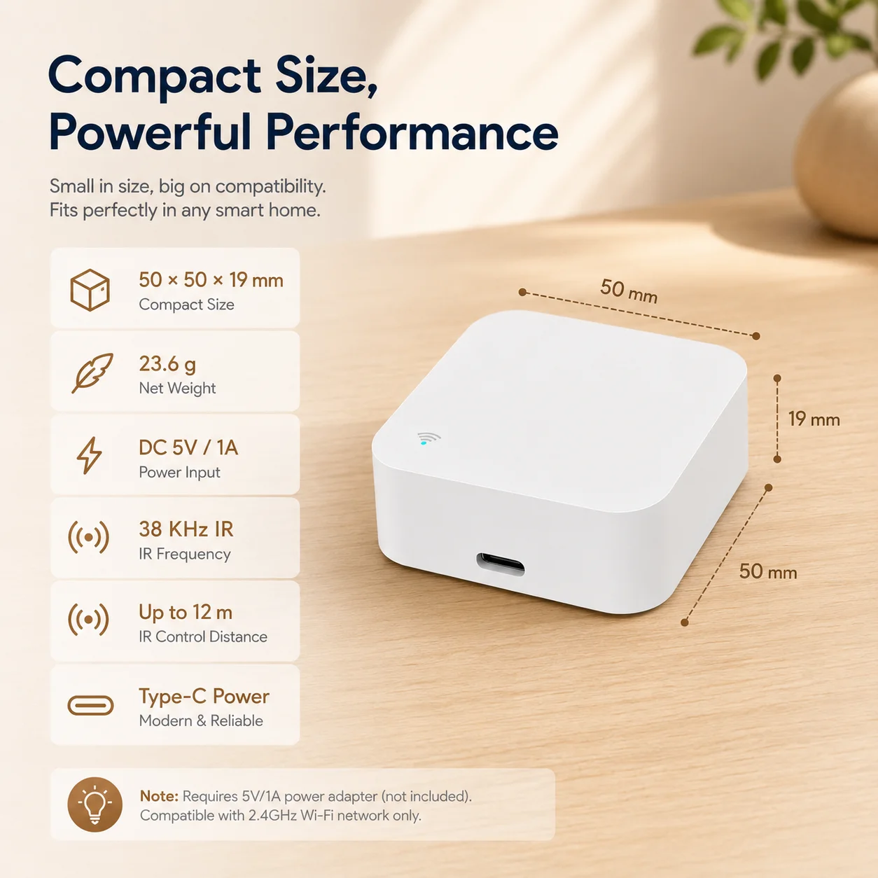 Smart Home Hub Gateway mit IR-Fernbedienung, Zigbee Wi-Fi BLE – Bild 6