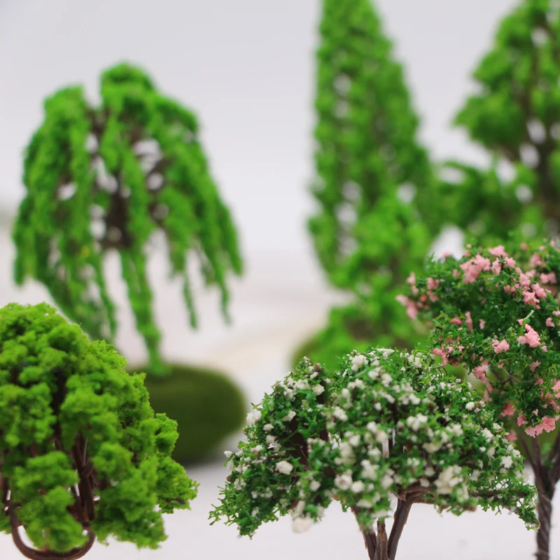 1Pcs Mini Diorama Mixed Tree Set Landschaft Landschaft Modell – Bild 2