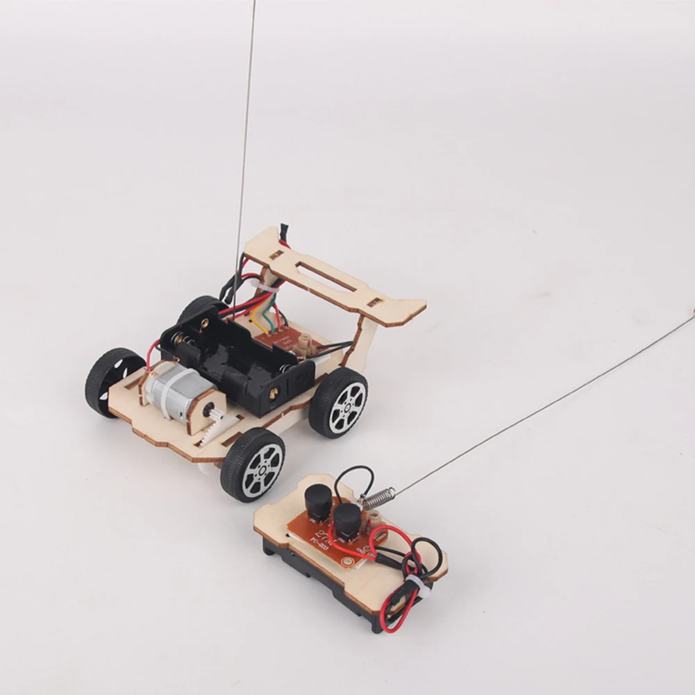 DIY RC Auto Modell Montieren Kit Mini Lehre Lernen STEM – Bild 4